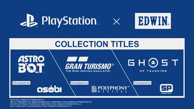 「PlayStation」×「EDWIN」30周年記念コレクションが予約受付中！『Ghost of Tsushima』など3タイトルをデザイン