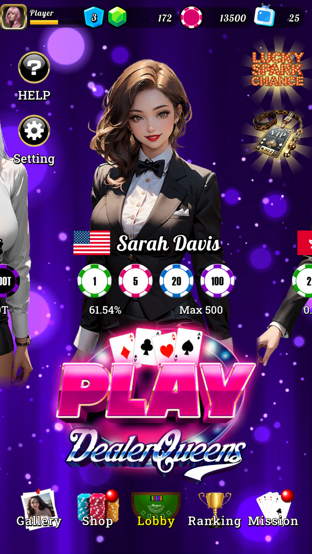 美女ディーラーと親密に！オンラインカジノの雰囲気を安全に楽しめるブラックジャックアプリ『Blackjack 21 - Dealer Queens』が配信中