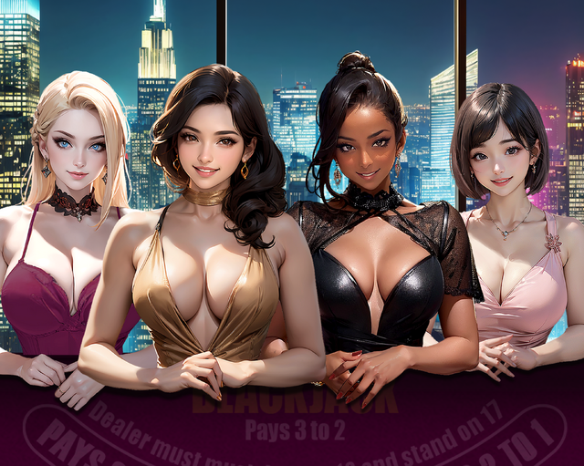 美女ディーラーと親密に！オンラインカジノの雰囲気を安全に楽しめるブラックジャックアプリ『Blackjack 21 - Dealer Queens』が配信中