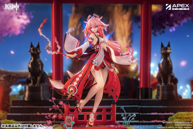 巫女服から覗くすべすべ太もも！『原神』より「八重神子」1/7スケールフィギュアが予約受付中―蠱惑的な表情もグッとくる