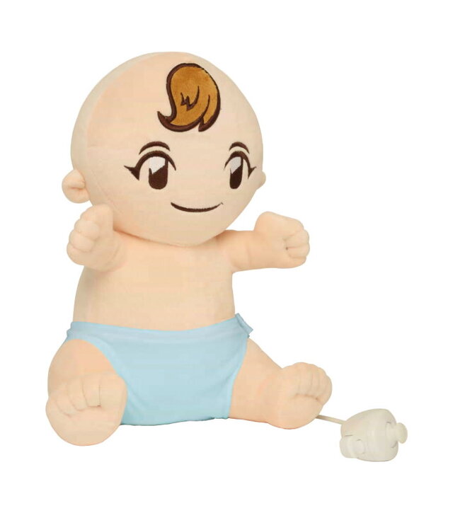 赤ちゃん人形リモコン」を抱いてお世話を体感、Wii『ベビーシッター 