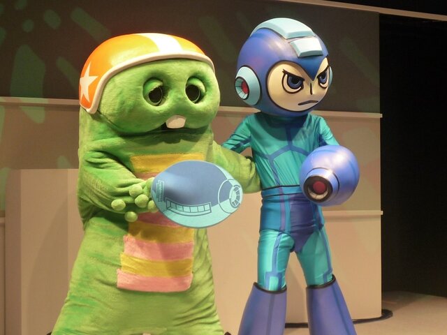 【TGS 2010】メガマンとガチャピンが夢のコラボ、その名はメガピン