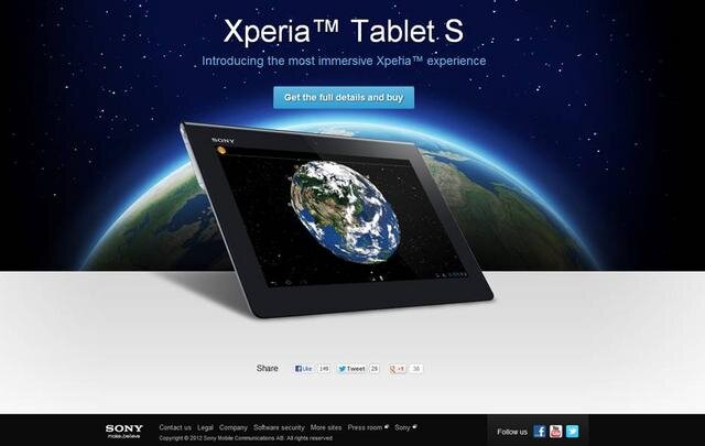 「Xperia Tablet S」