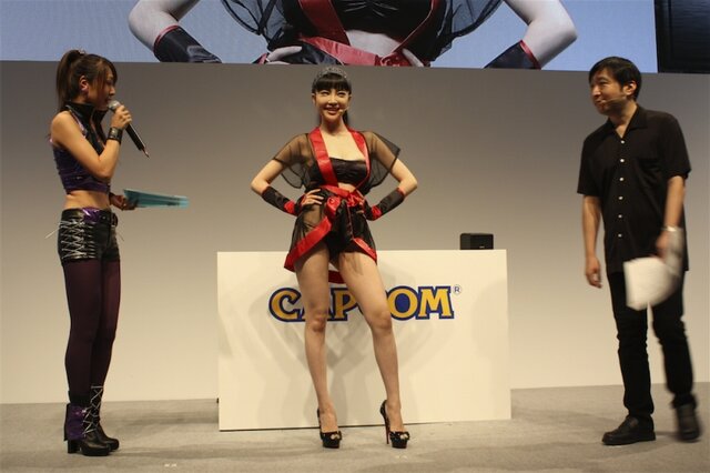 【TGS 2012】カプコンの完全新作『忍者アームズ』、ゲストの森下悠里さんがセクシーすぎる！