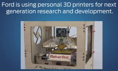 フォード、社内のエンジニア全員にデスクトップ3Dプリンタを配布決定