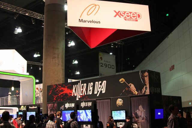 【E3 2013】マーベラスAQLブースは『KILLER IS DEAD』が一押し、ジェシカさんも登場