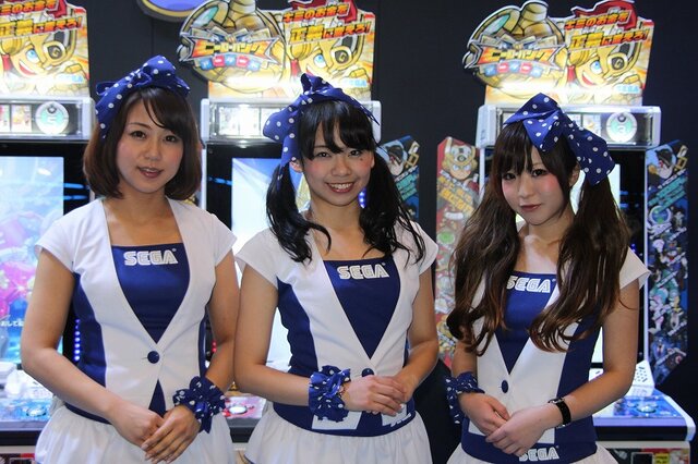 【JAEPO 2014】会場を彩るコンパニオンのお姉さまをチェック「やっぱりゲーセンは、楽しい！」