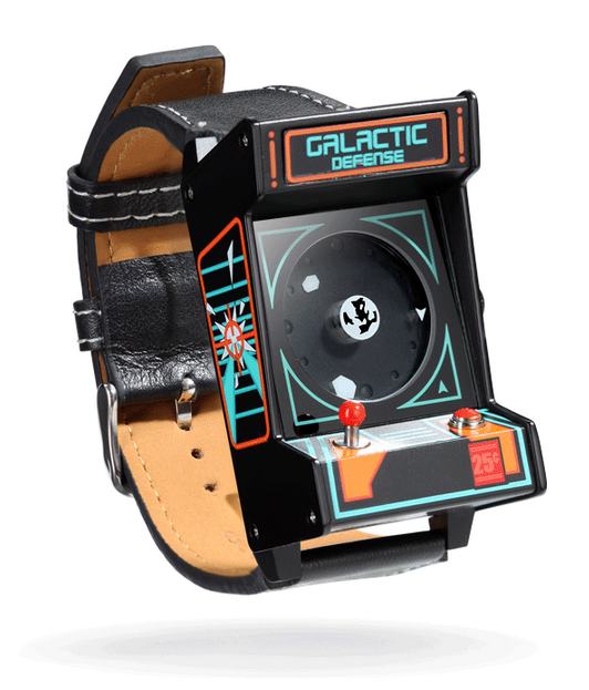 あなたの腕に筐体を、アーケード筐体型腕時計「Classic Arcade Wristwatc」が登場