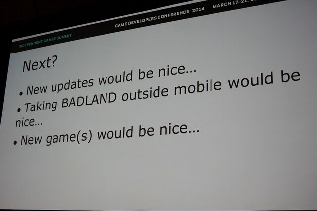 【GDC 2014】美麗グラフィックのアクションゲーム『BADLAND』はどうやって収益を伸ばしていったのか