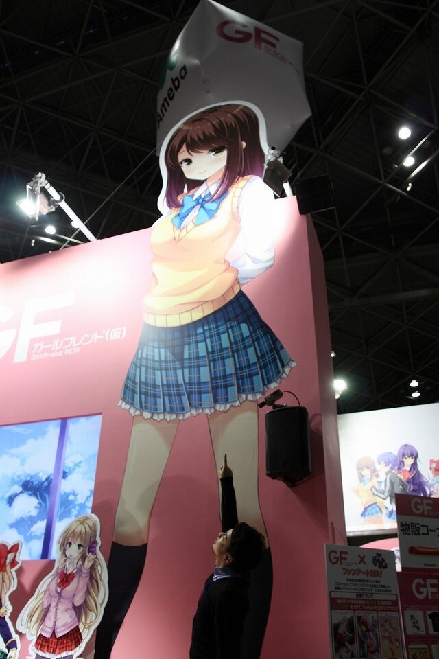 【AnimeJapan 2014】超特大の椎名心実、クロエ・ルメールに会えるーサイバーエージェントブース