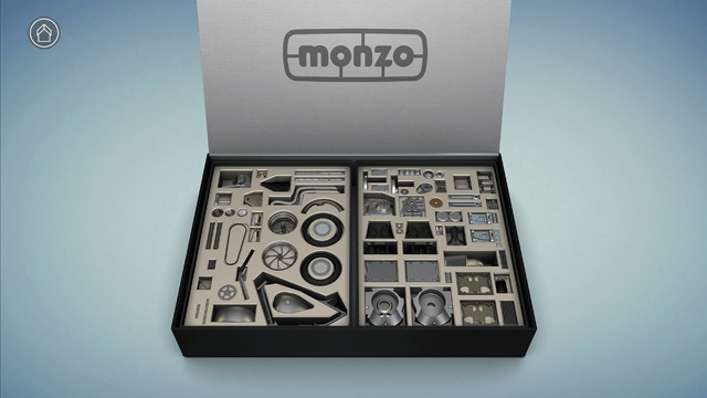 バーチャルモデルキット『MONZO』がiOS/Android向けに発表、場所をとらないプラモデル