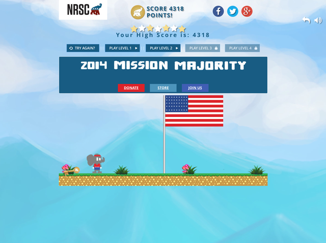 米国政党の共和党、8bit風アクションゲーム『Mission Majority』を提供開始