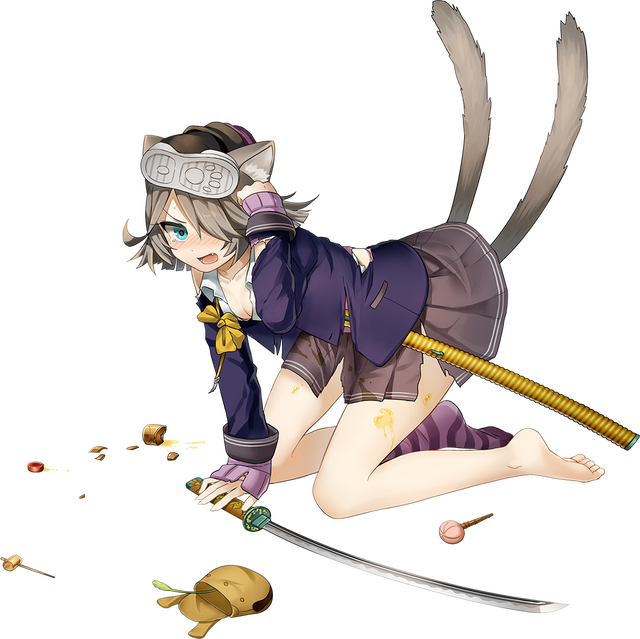 DMM、今度は刀を美少女に!新作『しんけん!!』の“敗北”キャライラストや、一部システムを公開