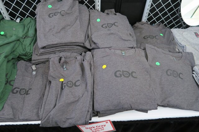 【GDC 2015】Tシャツ、バッグ、ノート・・・今年も豊富に揃ったGDCグッズをチェック