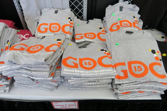 【GDC 2015】Tシャツ、バッグ、ノート・・・今年も豊富に揃ったGDCグッズをチェック