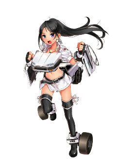 DMM、今度は“スポーツ車や芝刈り機”を擬人化！『レーシング娘。』発表…ワックスがけや、服が透けるシャワー要素も