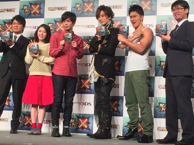 【レポート】『モンハン クロス』TVCM完成発表会にDAIGO、井上聡、松岡茉優、武井壮が集合