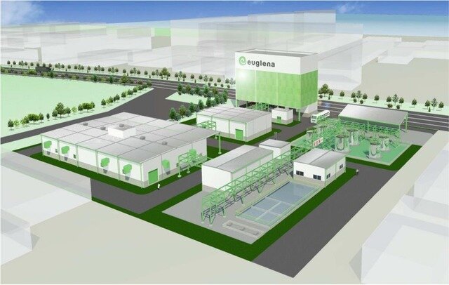 2020年に向けた国産バイオジェット・ディーゼル燃料の実用化計画」での実証プラントの完成イメージ