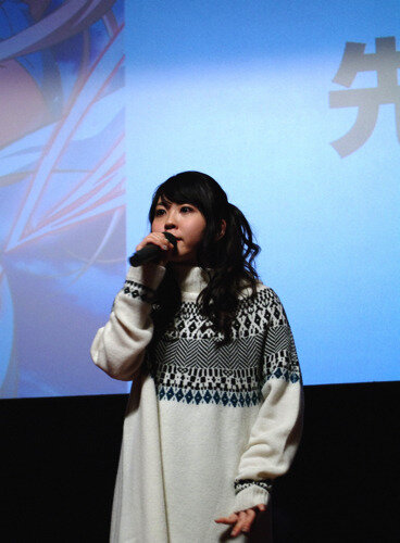 山本希望がツインテールでの出演を公約　「蒼の彼方のフォーリズム」先行上映会　