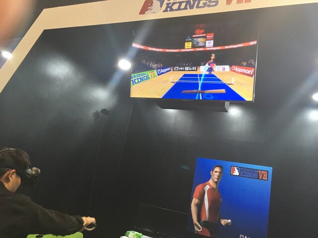 【G-STAR 2016】打球感がたまらない・・・スマッシュ、カットボールも打てた！VRで卓球ができちゃう『Ping-Pong Kings VR』プレイレポ