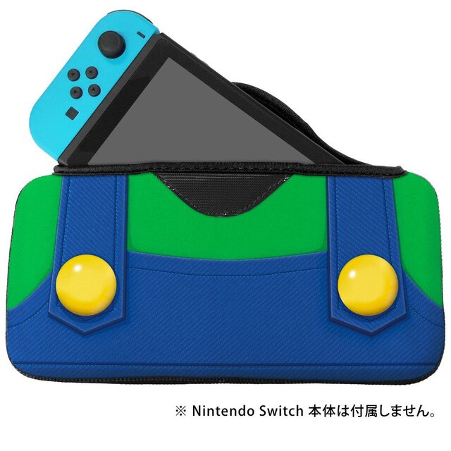 マリオ ルイージ デザインのスイッチ収納ポーチが予約開始 やわらか素材でしっかり保護 1枚目の写真 画像 インサイド