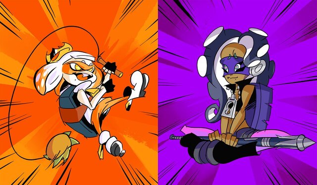 『スプラトゥーン2』北米フェスでタートルズが再度激突！―ミケランジェロVSドナテロの結果は如何に