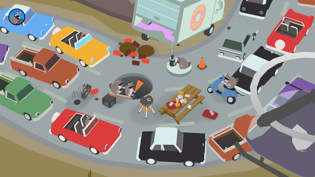 穴があらゆる物を飲み込んでいく物理パズル『DONUT COUNTY』配信開始！