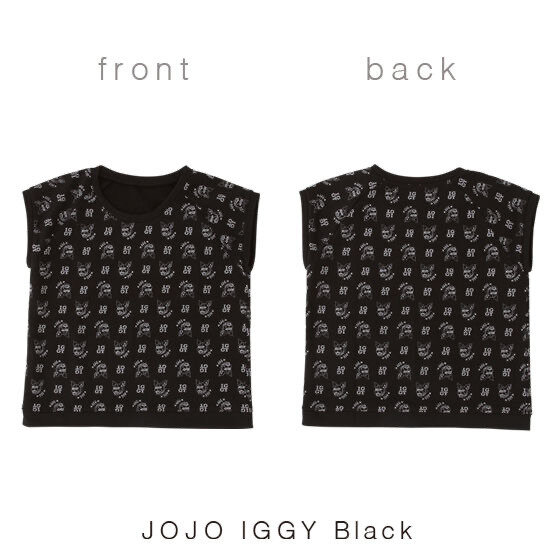 「PB限定【ジョジョの奇妙な冒険 スターダストクルセイダース】JOJO IGGY TOPS for WOMEN（ジョジョ イギー レディースTシャツ）」5,500 円（税込）（C）A＆L/S・JOJO SC