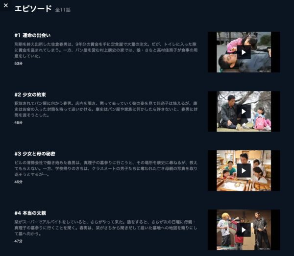 ドラマ 白い春 無料動画配信