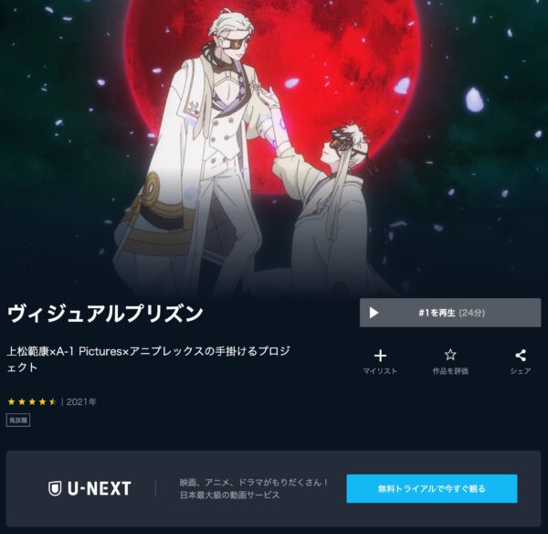 アニメ　ヴィジュアルプリズン　無料動画配信