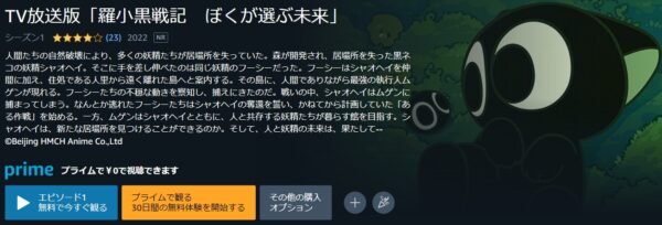 アニメ 羅小黒戦記 ぼくが選ぶ未来（TV放送版） 動画無料配信