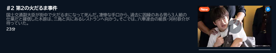 ドラマ インフォーマ 2話 無料動画配信