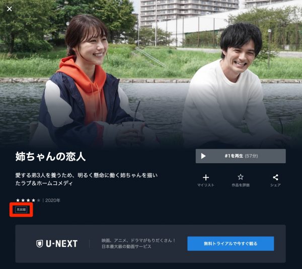 ドラマ　姉ちゃんの恋人　無料配信動画　U-NEXT