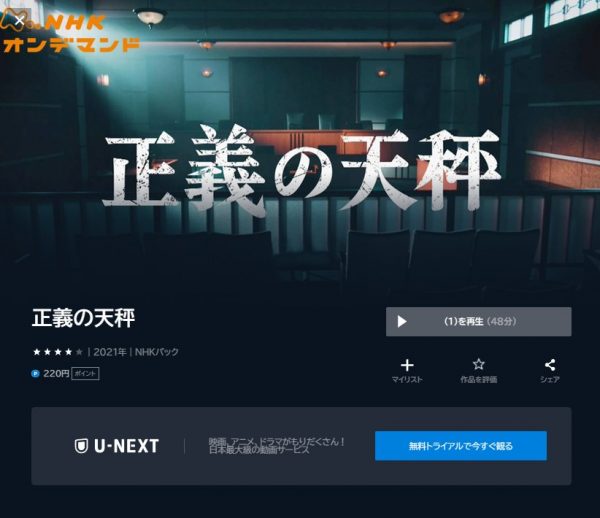 ドラマ 正義の天秤2 無料動画配信