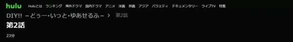 ドラマ DIY 2話 無料動画配信