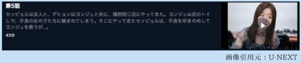 U-NEXT 韓国ドラマ コンビニのセッピョル 無料配信動画