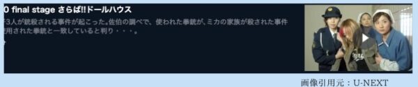 U-NEXT ドラマ　ドールハウス特命女性捜査班 無料配信動画