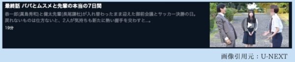 U-NEXT ドラマ パパとムスメの7日間　無料配信動画