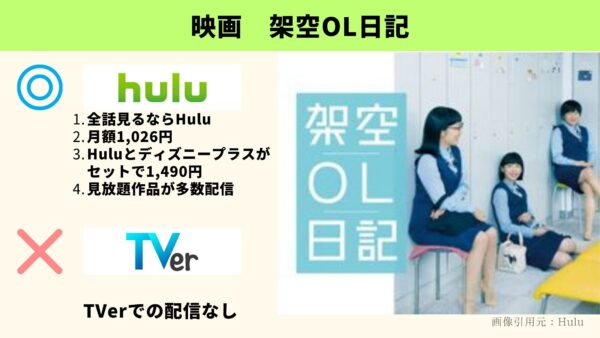 Hulu 映画 架空OL日記 配信動画