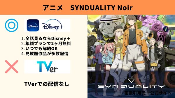 アニメ SYNDUALITY Noir（シンデュアリティノワール）第1クール 動画配信