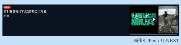 アニメ アンダーニンジャ 1話 動画無料配信