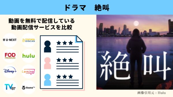 Hulu ドラマ 絶叫 配信動画