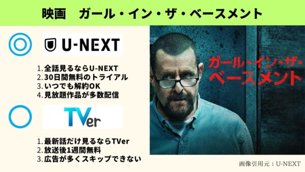 U-NEXT 映画 ガール・イン・ザ・ベースメント 無料動画配信 