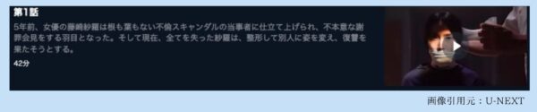 U-NEXT ドラマ ブラックスキャンダル 無料配信動画