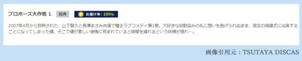 ドラマ プロポーズ大作戦 無料配信動画 TSUTAYADISCAS