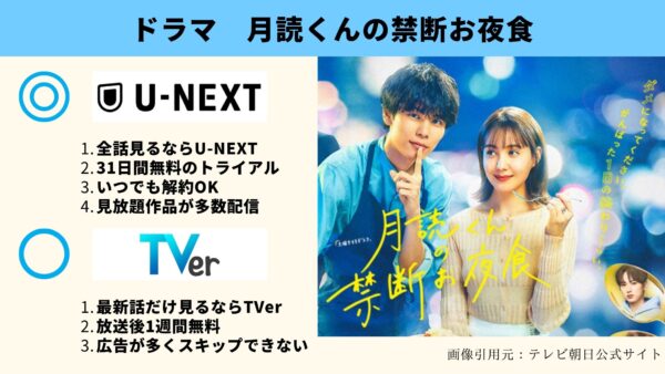 ドラマ 月読くんの禁断お夜食 無料配信動画 U-NEXT