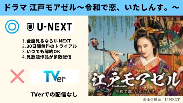 U-NEXT ドラマ 江戸モアゼル～令和で恋、いたしんす。～ 無料配信動画