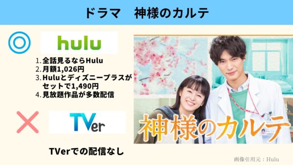 Hulu ドラマ 神様のカルテ 配信動画