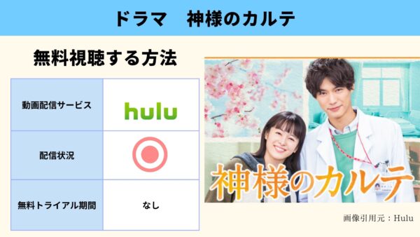 Hulu ドラマ 神様のカルテ 配信動画