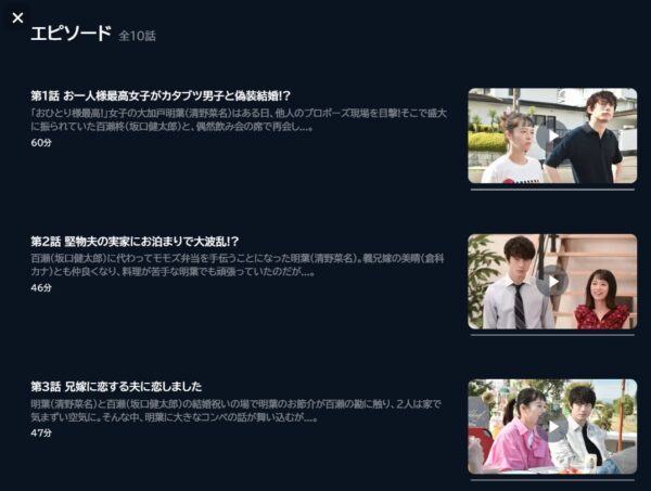 ドラマ 婚姻届に判を捺しただけですが 無料配信動画 U-NEXT